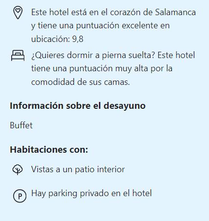 Puntos fuertes del hotel con encanto en Salamanca sercotel