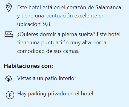 Puntos fuertes del Hotel Recto, hotel con encanto en Salamanca