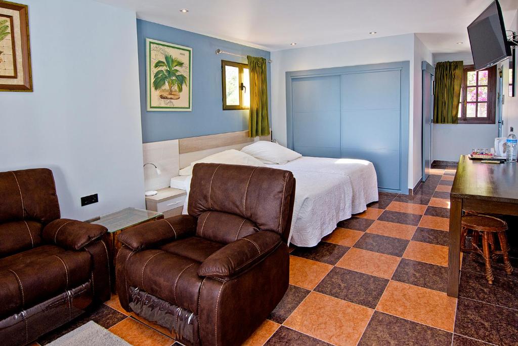 Una de las habitaciones dobles del hotel.