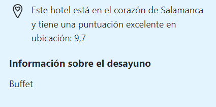 Puntos fuertes de Sercotel Las Torres Salamanca