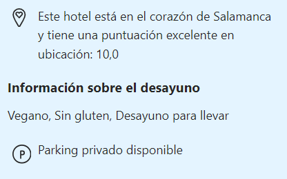Puntos fuertes del Eunice Hotel Gastronómico 