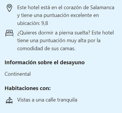 Puntos fuertes del Microtel Placentinos