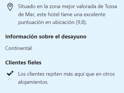 Puntos fuertes del hotel Simeon