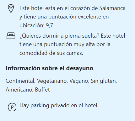 Puntos fuertes del hotel histórico con encanto en Salamanca NH