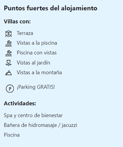 Puntos fuertes de Camino de Hierro